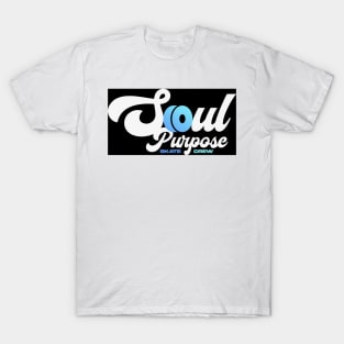 Soul Purpose Logo NC Blue on Black T-Shirt